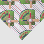 Papier Mousseline Mariage de base-ball 4-TISSUE WRAP (Détail)