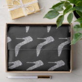 Papier Mousseline Mariage de chaussures haute talon en diamant blanc (Cadeau)