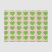 Papier Mousseline Mariage de coeur Shamrock irlandais (Recto)