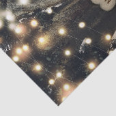 Papier Mousseline Mariage de grange moderne aux arbres et lumières d (Détail)