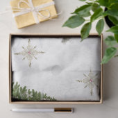 Papier Mousseline Mariage de Noël blanc Répétition design (Cadeau)