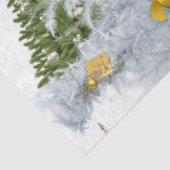 Papier Mousseline Mariage de Noël blanc Répétition design (Détail)