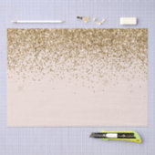 Papier Mousseline Mariage de Parties scintillant Peach Blush Gold Gl (Artisanat)