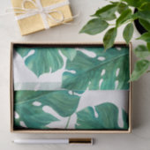 Papier Mousseline Mariage d'été hawaïen à feuille de palmier vert tr (Cadeau)