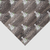 Papier Mousseline Mariage douche robe de mariée rustique fête (Détail)