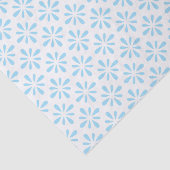 Papier Mousseline Mariage élégant floral bleu pastel clair (Détail)
