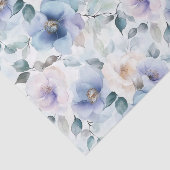 Papier Mousseline Mariage Fleurs Lavande Jolies Romantiques (Détail)