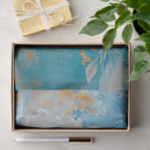 Papier Mousseline Mariage floral blanc et or découpage (Cadeau)