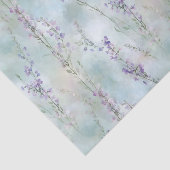 Papier Mousseline Mariage Floral Violet Joli Romantique (Détail)