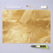 Papier Mousseline Mariage glam or jaune chic (Artisanat)