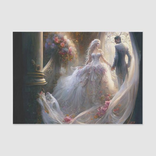 Papier Mousseline mariage imaginaire (Recto)