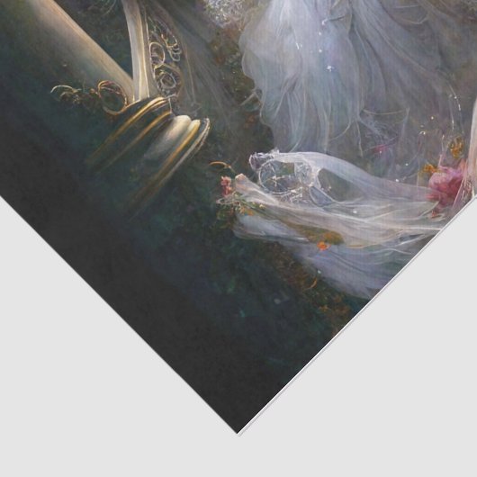 Papier Mousseline mariage imaginaire (Détail)