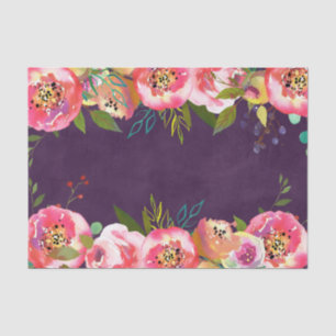Papier Mousseline Mariage modifiable couleur chic en floraison