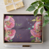 Papier Mousseline Mariage modifiable couleur chic en floraison (Cadeau)