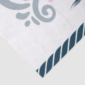 Papier Mousseline Mariage nautique moderne (Détail)