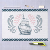 Papier Mousseline Mariage nautique moderne (Artisanat)