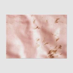 Papier Mousseline Mariage Occidental Faux Cuir de Vache Rose Pâle