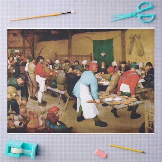 Papier Mousseline Mariage paysan, Pieter Bruegel (Artisanat)