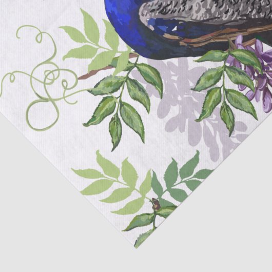 Papier Mousseline Mariage Peacock 15"x"20" (Détail)