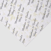 Papier Mousseline Mariage personnalisé (Détail)