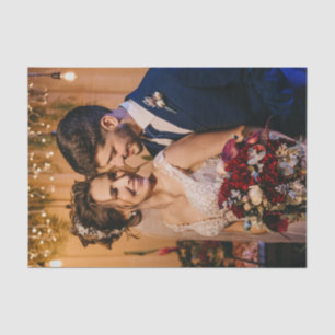 Papier Mousseline Mariage Personnalisé Ajoutez votre propre photo