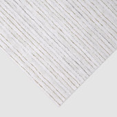 Papier Mousseline Mariage Rayures Blanches Grises (Détail)