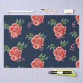 Papier Mousseline Mariage rose (Artisanat)