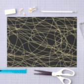 Papier Mousseline Mariage Royal Or Noir Lèvres Baisers Baby Shower (Artisanat)