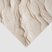 Papier Mousseline Mariage texturé bohème crème d'ivoire (Détail)