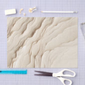 Papier Mousseline Mariage texturé bohème crème d'ivoire (Artisanat)