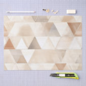 Papier Mousseline Mariage triangles de crème de plage (Artisanat)