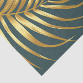 Papier Mousseline Mariage Tropical Green Gold (Détail)