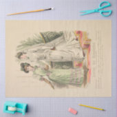 Papier Mousseline Mariage victorien Publicité Vintage (Artisanat)