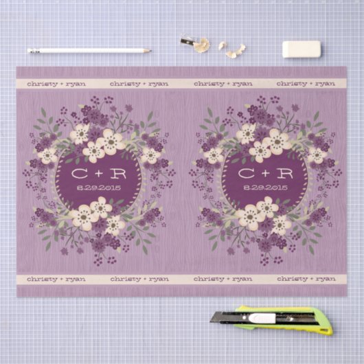 Papier Mousseline Mariage Woodland (Artisanat)