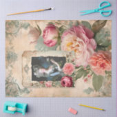 Papier Mousseline Marie Antoinette Floral Ephémère Française Découpa (Artisanat)