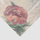 Papier Mousseline Marie Antoinette Pink Aquarelle Fleurs Découpage (Détail)