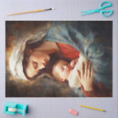 Papier Mousseline Marie et Jésus (Artisanat)