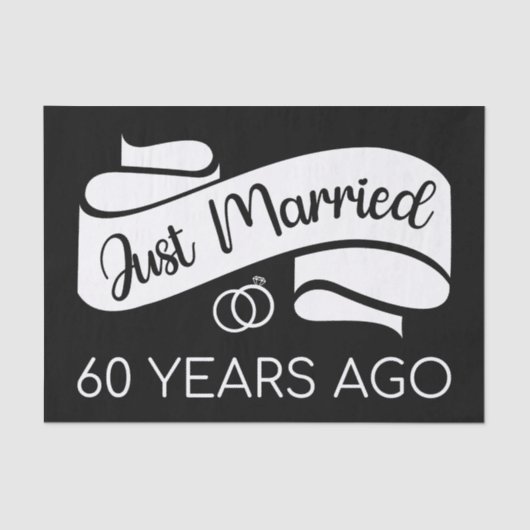 Papier Mousseline Marié Il Y A 60 Ans V (Recto)