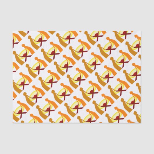 Papier Mousseline Marie Joseph Et Bébé Jésus (Recto)