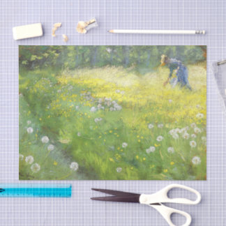 Papier Mousseline Marie Krøyer dans le jardin à Skagen-PS Kroyer