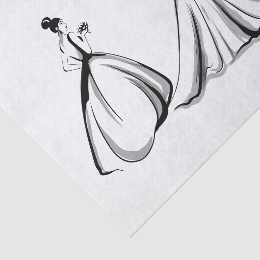 Papier Mousseline Mariée (Détail)