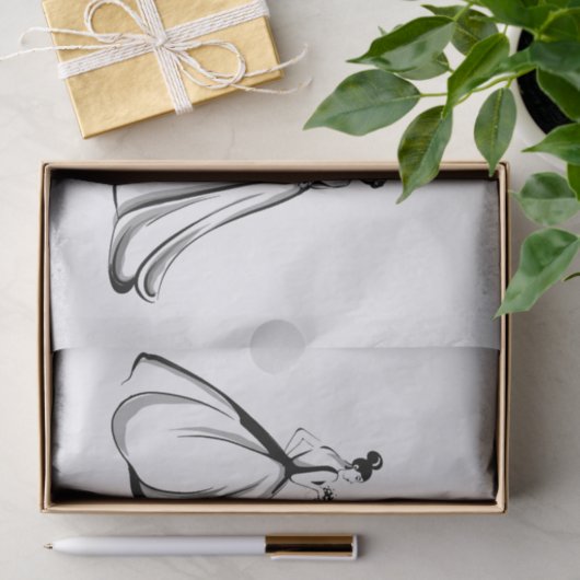 Papier Mousseline Mariée (Cadeau)