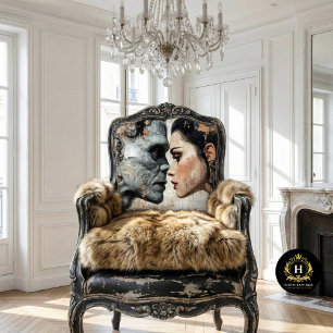 Papier Mousseline Mariée de Frankenstein à la Saint Valentin