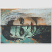 Papier Mousseline Mariée de Frankenstein découpage (Recto)