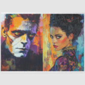 Papier Mousseline Mariée de Frankenstein Découpage (Recto)