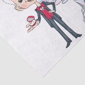 Papier Mousseline Mariée et salle (Détail)