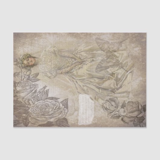 Papier Mousseline Mariée vintage (Recto)