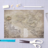 Papier Mousseline Mariée vintage (Artisanat)