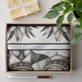 Papier Mousseline Mariés aloha tête de tiki ananas mariage (Cadeau)