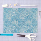 Papier Mousseline Marigold Blue White Motif de William Morris (Artisanat)